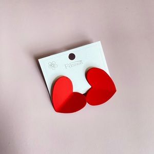 Red Heart Earrings